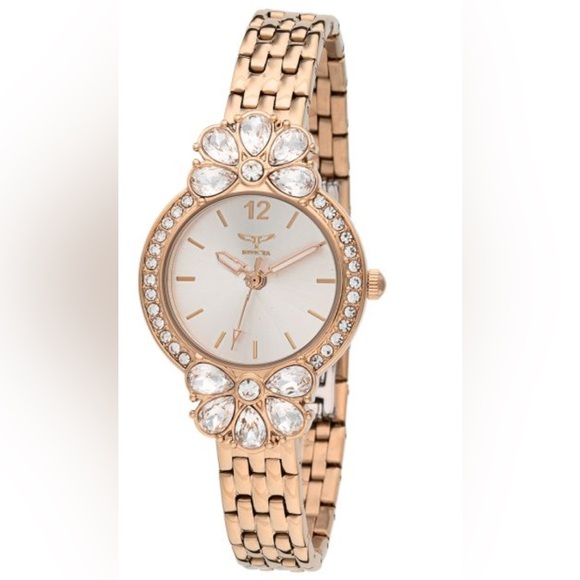 Invicta Wildflower Women's Watch 30mm, Rose Gold Juicy Couture Heart Puff Bag - Picture 2 of 7